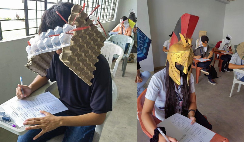 Anti-cheating exam hats